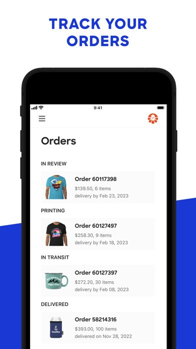 Emulate iPhone app Custom Ink Order Tracker using MyAndroid Emulate iPhone app Custom Ink Order Tracker using MyAndroid
