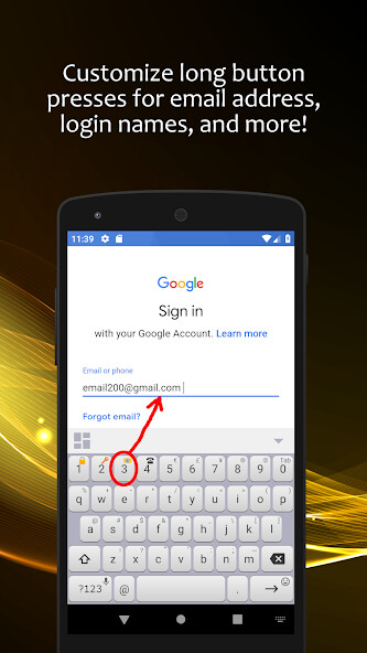 Emulate Android APK CustomKey Keyboard