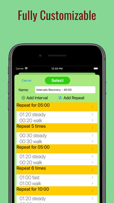 Emulate iPhone app Custom Running Intervals using MyAndroid Emulate iPhone app Custom Running Intervals using MyAndroid