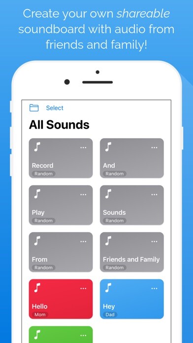 Emulate iPhone app Custom Sound Box using MyAndroid