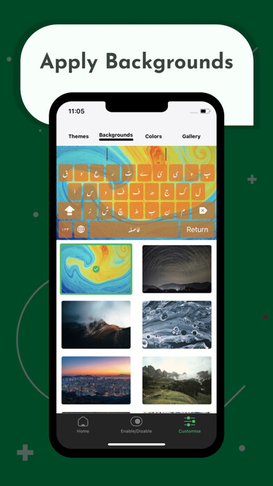Emulate iPhone app Custom Urdu Keyboard using MyAndroid