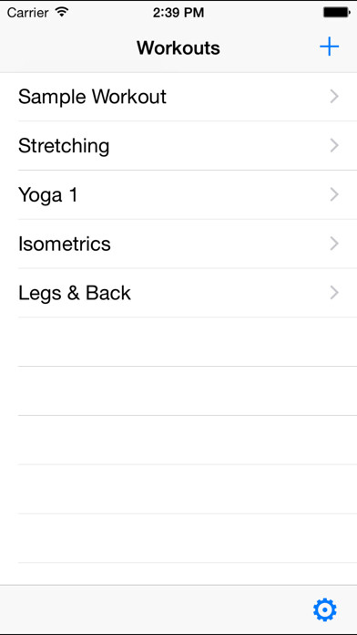 Emulate iPhone app Custom Workout Timer using MyAndroid