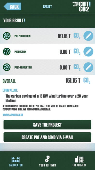 Emulate iPhone app CUT!CO2 THE CARBON FILM QUOTE using MyAndroid