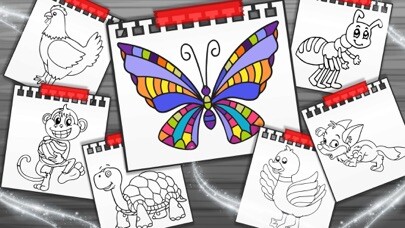Emulate iPhone app Cute Animal Coloring Book Fun using MyAndroid