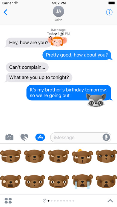 Emulate iPhone app Cute Animal Emojis using MyAndroid Emulate iPhone app Cute Animal Emojis using MyAndroid