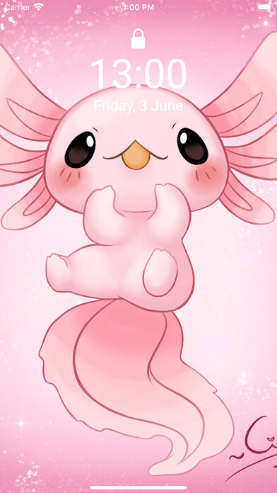 Emulate iPhone app Cute Axolotl - Wallpapers. using MyAndroid Emulate iPhone app Cute Axolotl - Wallpapers. using MyAndroid