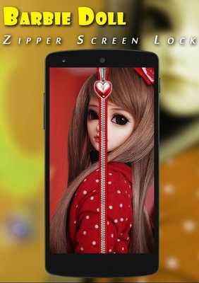 Emulate Android APK Cute Barbie Doll Zipper Lock