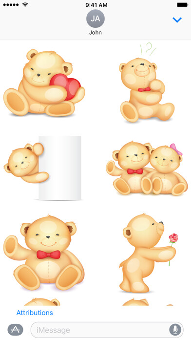 Emulate iPhone app Cute Bear Stickers using MyAndroid Emulate iPhone app Cute Bear Stickers using MyAndroid