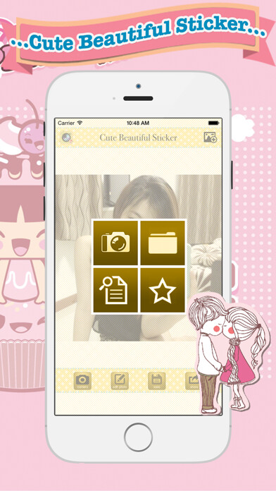 Emulate iPhone app Cute Beautiful Sticker - photo editor, filters, effects, camera plus frames for your using MyAndroid Emulate iPhone app Cute Beautiful Sticker - photo editor, filters, effects, camera plus frames for your using MyAndroid