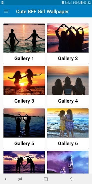 Run android online APK Cute BFF Wallpaper for Girls from MyAndroid or emulate Cute BFF Wallpaper for Girls using MyAndroid