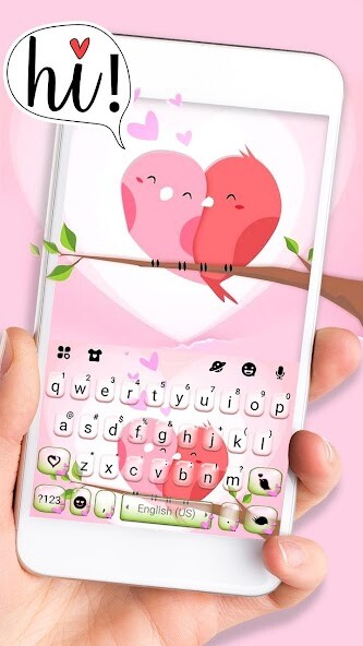 Run android online APK Cute Birds Love Keyboard Theme from MyAndroid or emulate Cute Birds Love Keyboard Theme using MyAndroid
