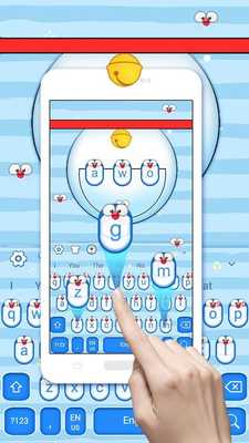 Emulate Android APK Cute Blue Cat Keyboard Theme