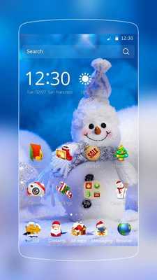 Emulate Android APK Cute Blue Snowman Theme Emulate Android APK Cute Blue Snowman Theme