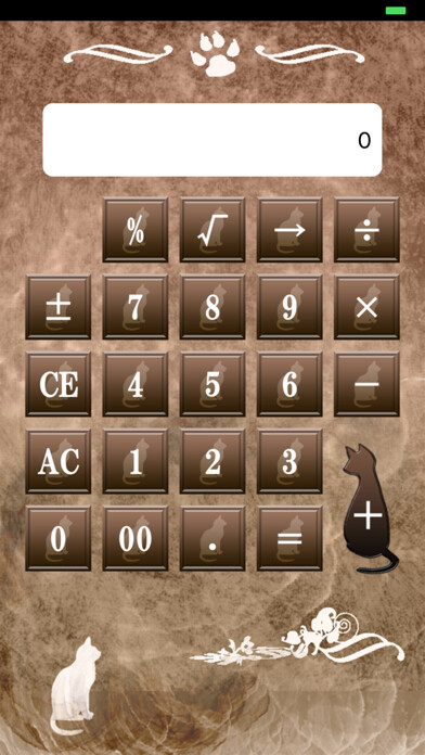 Emulate iPhone app Cute Cat Calculator using MyAndroid Emulate iPhone app Cute Cat Calculator using MyAndroid