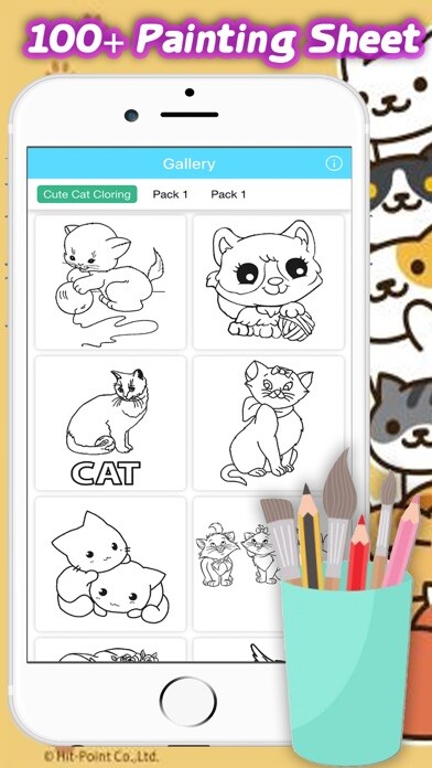 Emulate iPhone app Cute Cat Coloring Book Kitten For Kid using MyAndroid Emulate iPhone app Cute Cat Coloring Book Kitten For Kid using MyAndroid