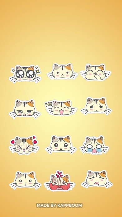 Emulate iPhone app Cute Cat Emojis using MyAndroid