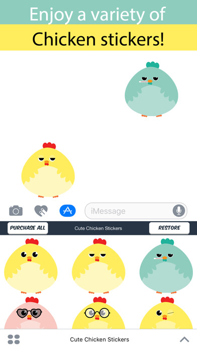 Emulate iPhone app Cute Chicken Stickers using MyAndroid Emulate iPhone app Cute Chicken Stickers using MyAndroid