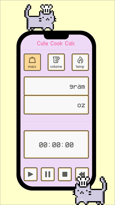 Emulate iPhone app Cute Cooking Calculator using MyAndroid Emulate iPhone app Cute Cooking Calculator using MyAndroid