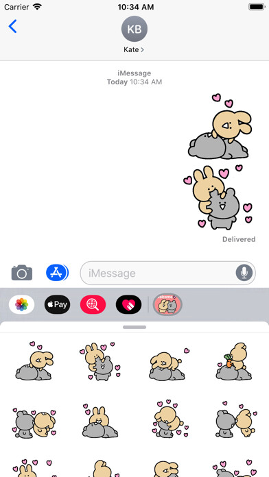 Emulate iPhone app Cute Couple Stickers Pack using MyAndroid Emulate iPhone app Cute Couple Stickers Pack using MyAndroid