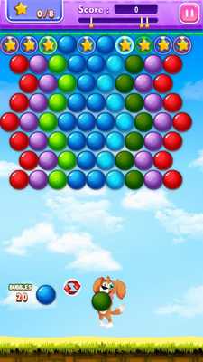 Emulate Android APK Cute Dog - Bubble Shooter