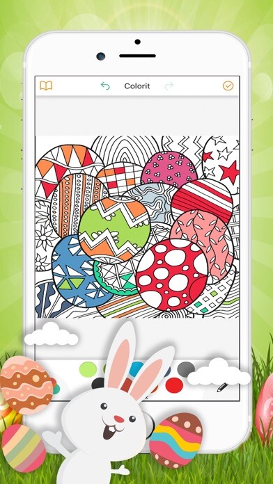Emulate iPhone app Cute Easter Bunny Coloring Book using MyAndroid Emulate iPhone app Cute Easter Bunny Coloring Book using MyAndroid