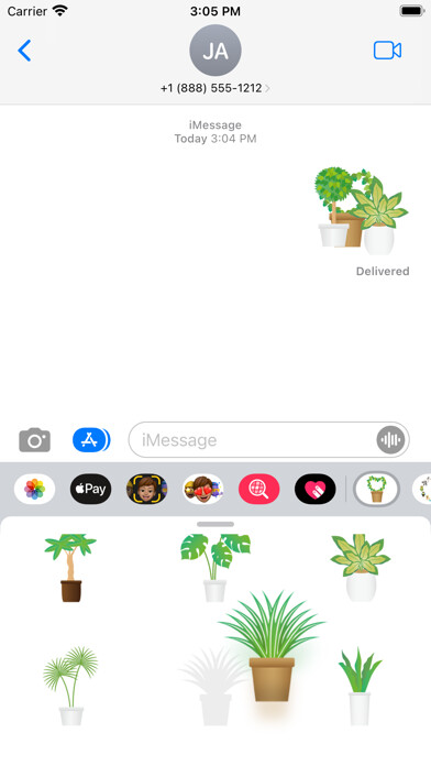 Emulate iPhone app Cute foliage plant using MyAndroid Emulate iPhone app Cute foliage plant using MyAndroid