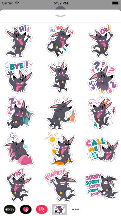 Emulate iPhone app Cute Funny Dog Comic Stickers using MyAndroid Emulate iPhone app Cute Funny Dog Comic Stickers using MyAndroid