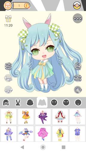 Run android online APK Cute Girl Avatar Factory from MyAndroid or emulate Cute Girl Avatar Factory using MyAndroid