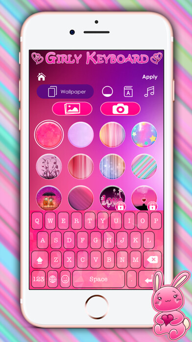 Emulate iPhone app Cute Girly Keyboard Themes using MyAndroid Emulate iPhone app Cute Girly Keyboard Themes using MyAndroid