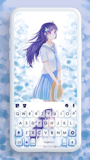 Run android online APK Cute JK Anime Girl Keyboard Background from MyAndroid or emulate Cute JK Anime Girl Keyboard Background using MyAndroid
