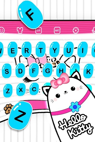 Run android online APK Cute Kitty Keyboard Theme from MyAndroid or emulate Cute Kitty Keyboard Theme using MyAndroid