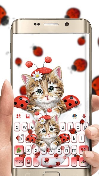 Run android online APK Cute Ladybird Kitten Keyboard Theme from MyAndroid or emulate Cute Ladybird Kitten Keyboard Theme using MyAndroid