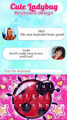 Emulate Android APK Cute Ladybug Keyboard Design