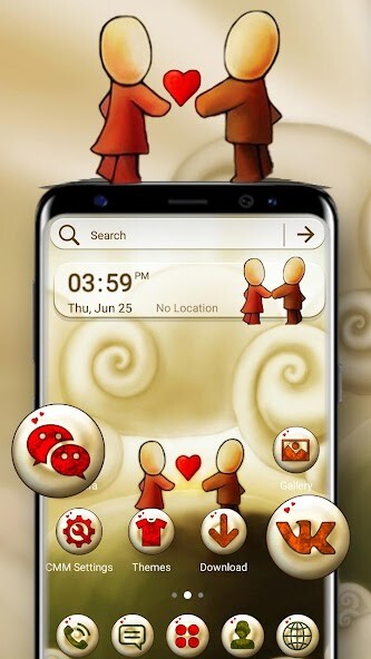 Run android online APK Cute Love Launcher Theme from MyAndroid or emulate Cute Love Launcher Theme using MyAndroid