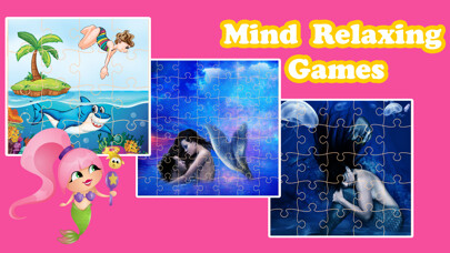 Emulate iPhone app Cute Mermaid Princess Jigsaw Puzzle Game Free - UnderWater Marine Animals Magic Games Brain Training Education For Kids using MyAndroid