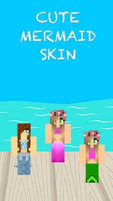 Emulate Android APK Cute Mermaid Skin For Minecraft PE