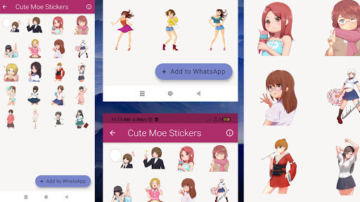 Run android online APK Cute Moe Stickers WAstickerapp from MyAndroid or emulate Cute Moe Stickers WAstickerapp using MyAndroid