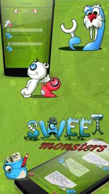Emulate Android APK Cute Monsters SMS Theme