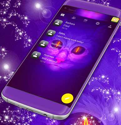 Emulate Android APK Cute Neon Cat SMS Theme Emulate Android APK Cute Neon Cat SMS Theme