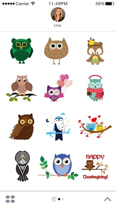 Emulate iPhone app Cute Owl Stickers - Thanksgiving Owls for iMessage using MyAndroid Emulate iPhone app Cute Owl Stickers - Thanksgiving Owls for iMessage using MyAndroid