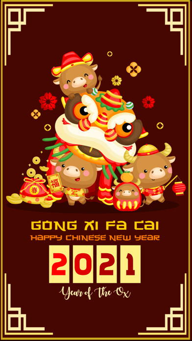 Emulate iPhone app Cute Ox Chinese New Year 2021 using MyAndroid Emulate iPhone app Cute Ox Chinese New Year 2021 using MyAndroid