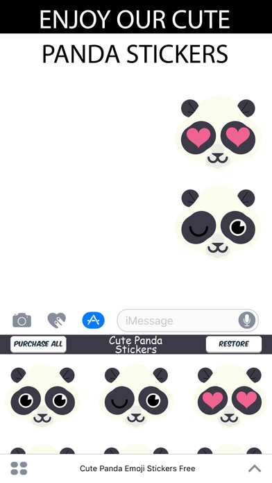 Emulate iPhone app Cute Panda Emoji Stickers using MyAndroid Emulate iPhone app Cute Panda Emoji Stickers using MyAndroid