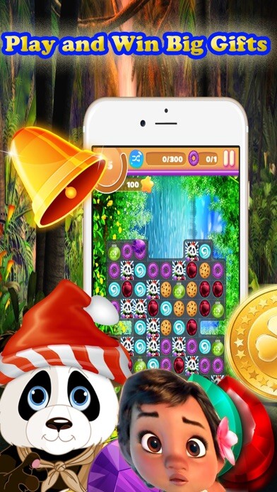 Emulate iPhone app Cute Panda Jungle Match Puzzle Game For Christmas using MyAndroid Emulate iPhone app Cute Panda Jungle Match Puzzle Game For Christmas using MyAndroid
