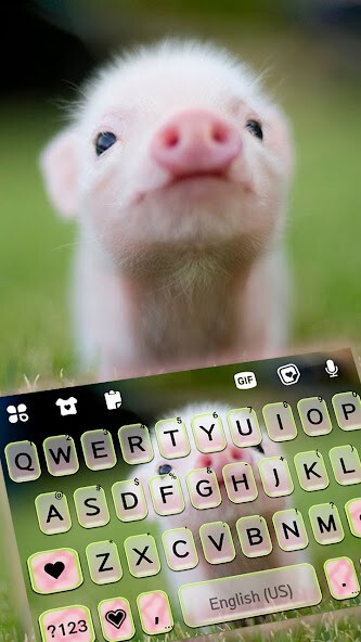 Run android online APK Cute Piggy Keyboard Background from MyAndroid or emulate Cute Piggy Keyboard Background using MyAndroid