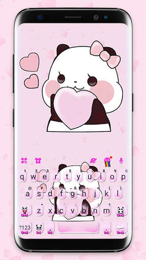 Run android online APK Cute Pink Panda Keyboard Theme from MyAndroid or emulate Cute Pink Panda Keyboard Theme using MyAndroid
