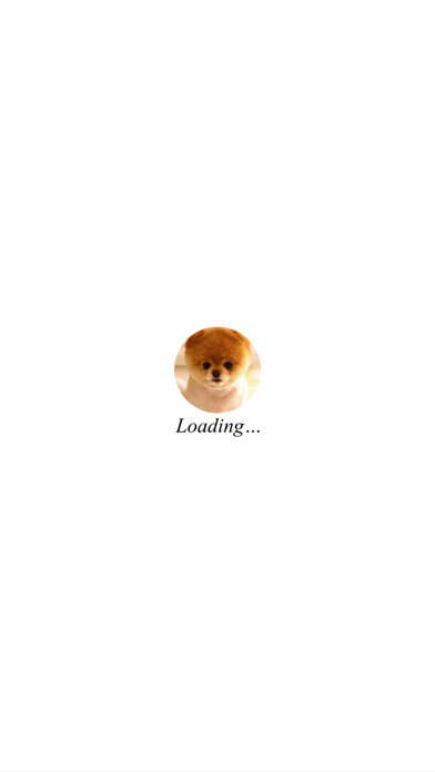Emulate iPhone app Cute Puppies Images using MyAndroid