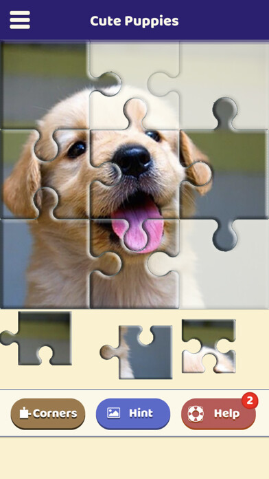 Emulate iPhone app Cute Puppies Jigsaw Puzzle using MyAndroid Emulate iPhone app Cute Puppies Jigsaw Puzzle using MyAndroid