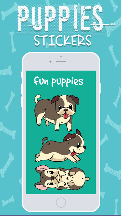 Emulate iPhone app Cute Puppies Stickers! using MyAndroid