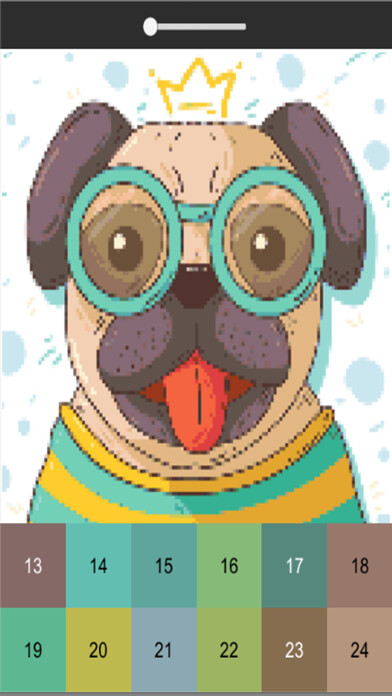 Emulate iPhone app Cute Puppy Pixel Art using MyAndroid