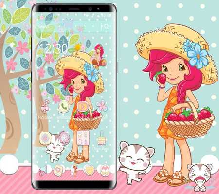 Emulate Android APK Cute Strawberry Girl Theme Emulate Android APK Cute Strawberry Girl Theme
